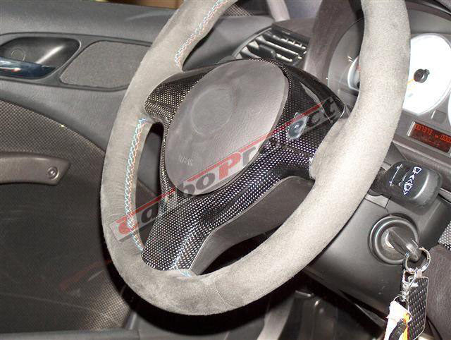 Carbon steering wheel cover above compatible with BMW E46 M3 CSL
