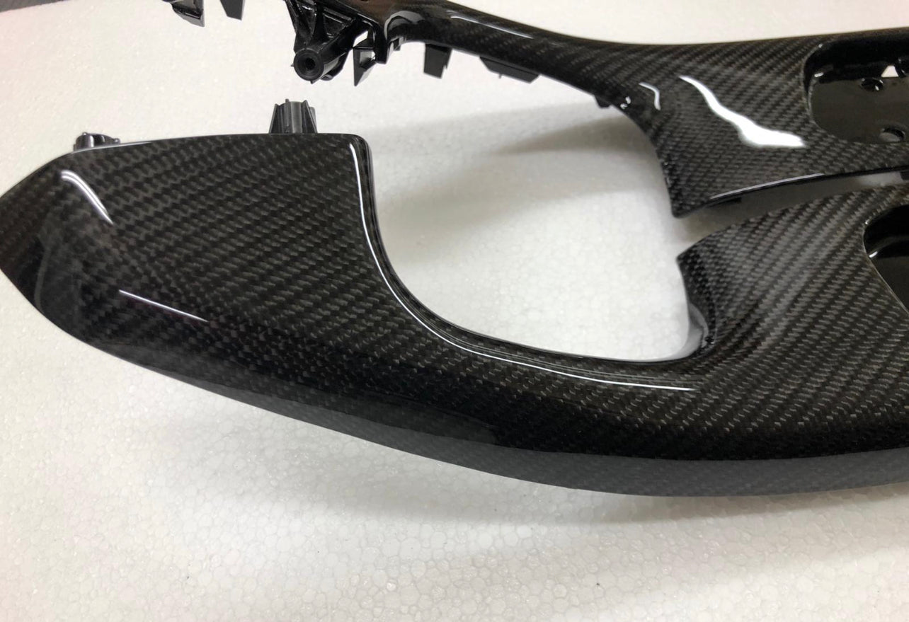 Carbon door handles, 4 pieces, front/rear compatible with BMW E46 M3/E46 Coupe