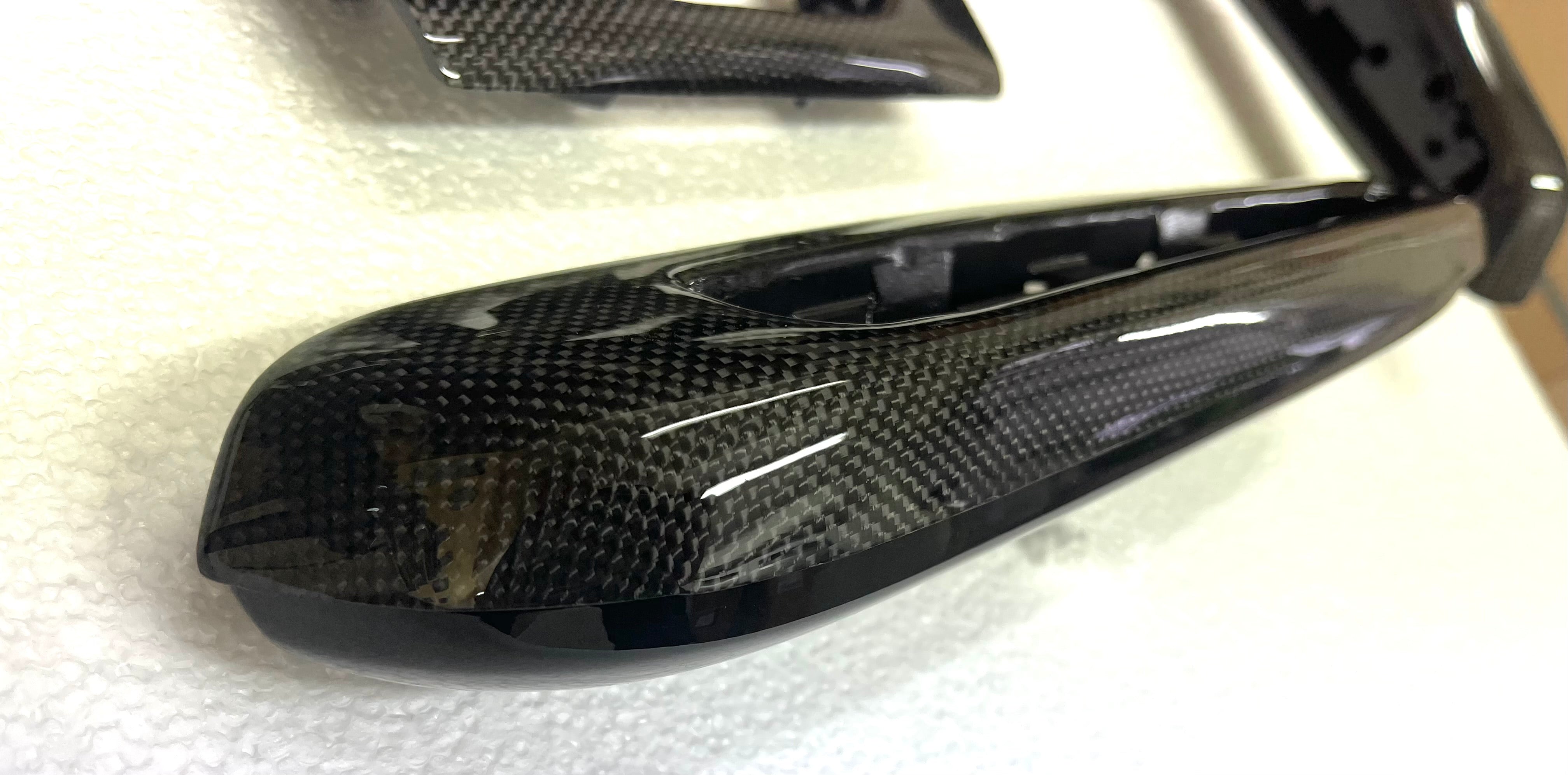 Carbon door handles, 4 pieces, front/rear compatible with BMW E46 M3/E46 Coupe