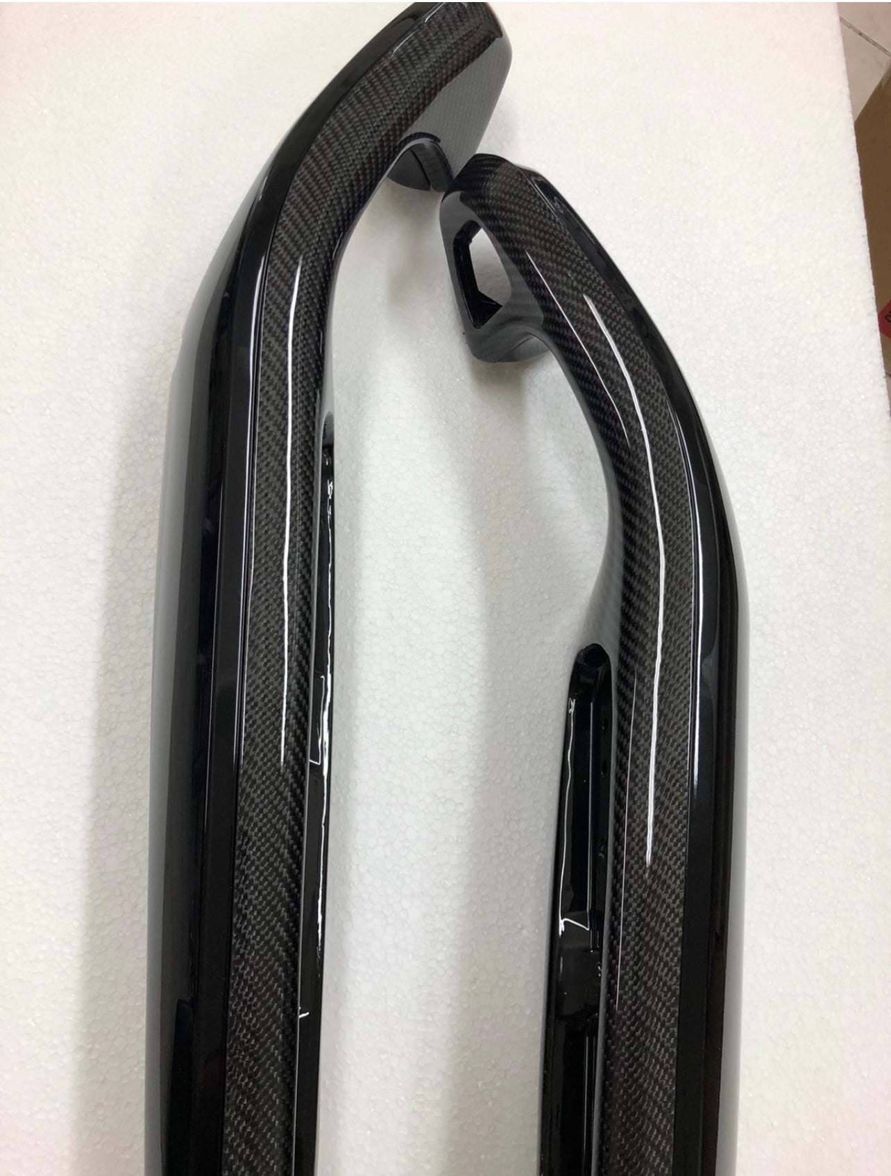 Carbon door handles, 4 pieces, front/rear compatible with BMW E46 M3/E46 Coupe