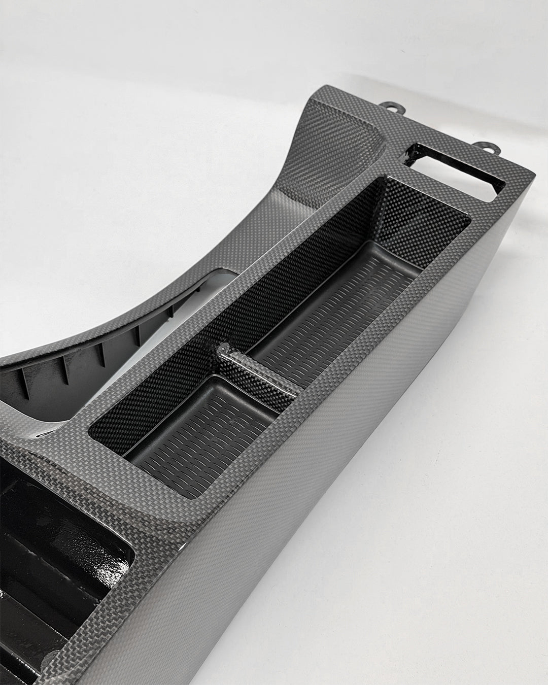 Hochwertige Carbon-Gewebe Struktur der E46 Mittelkonsole 1:1