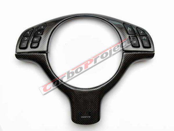 Carbon steering wheel cover above for the BMW E46 / M3